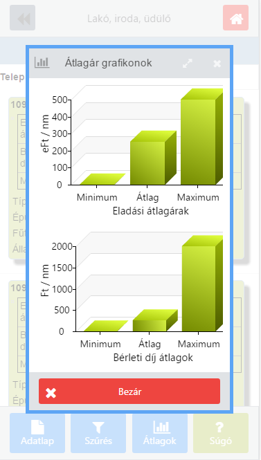 Ingatlan nyilvántartás mobilon